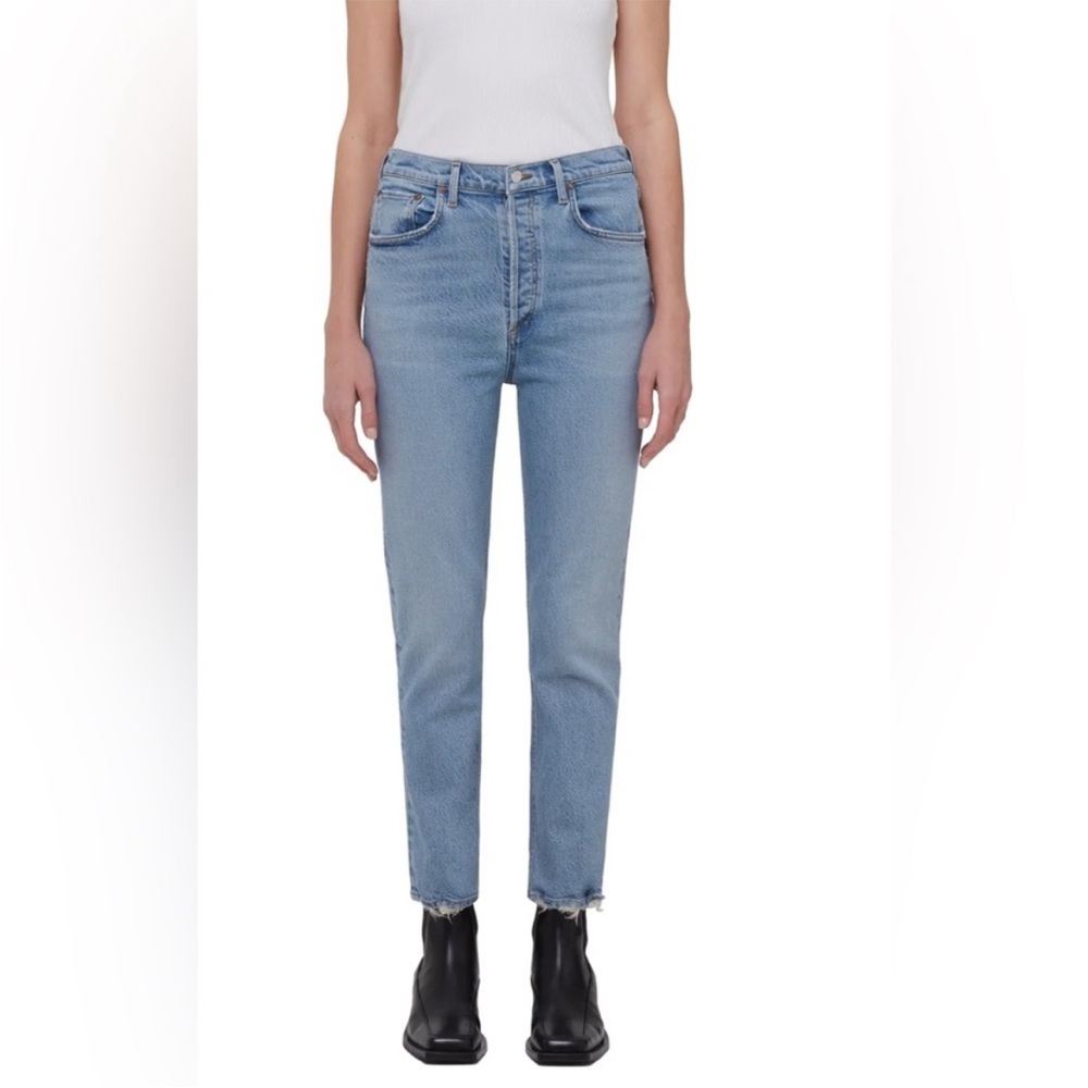 Agolde Riley Crop in Volt
